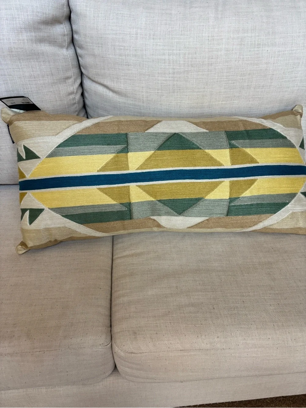 Pendleton Geometric Lumbar Throw Pillow Multicolor Southwest Accent Pillow NWT